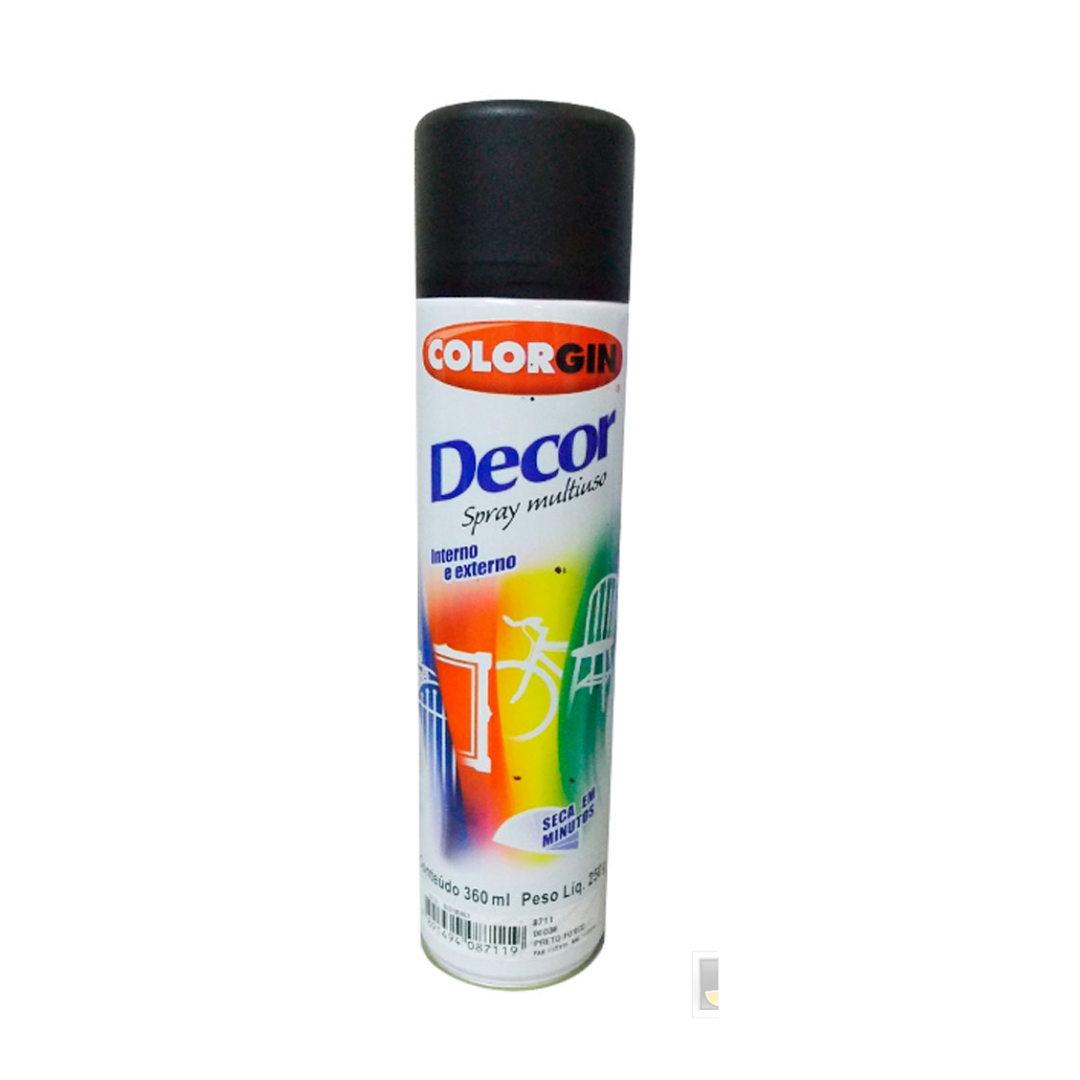 SPRAY COLORGIN DECOR PTO FOSCO 250G