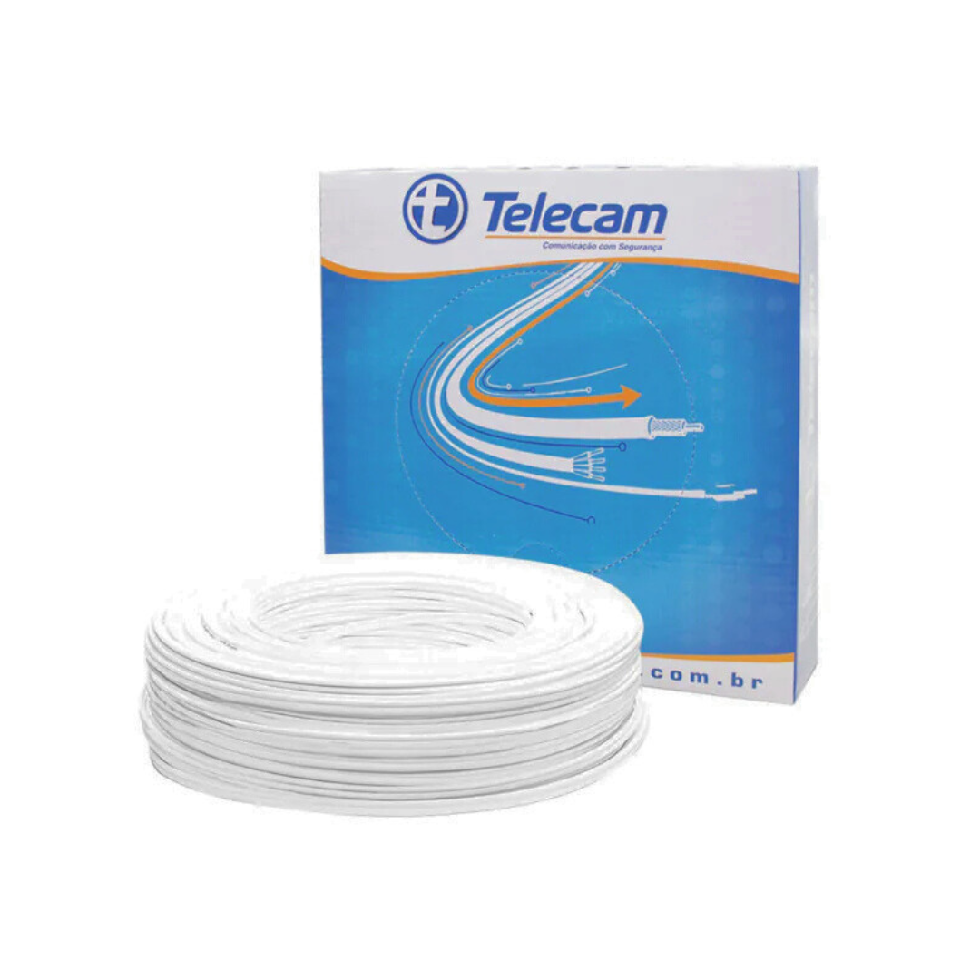 CABO 4MM BIPOLAR 100MT 2X26AWG COBRE - TELECAM