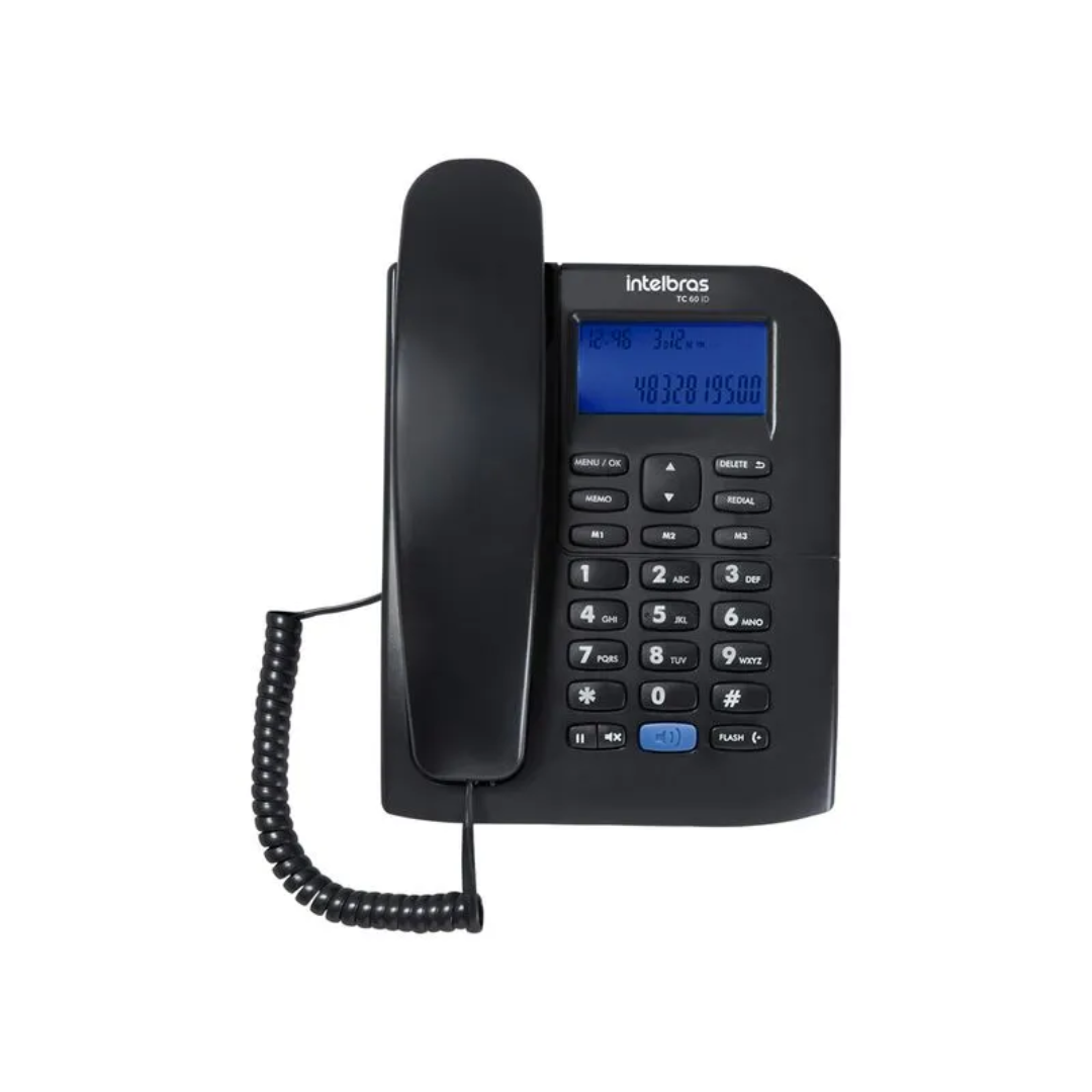 TELEFONE COM FIO TC60 ID PRETO TELEFONE COM FIO TC60 ID PRETO