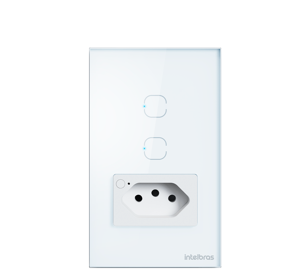 TOMADA SIMPLES 10A E 2 TECLAS WI-FI ETW 1021 BR
