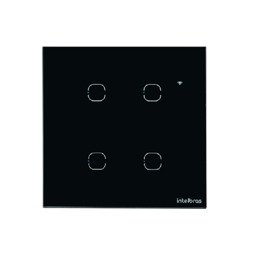 INTERRUPTOR TOUCH WIFI 4 TECLAS EIW 1004 PT