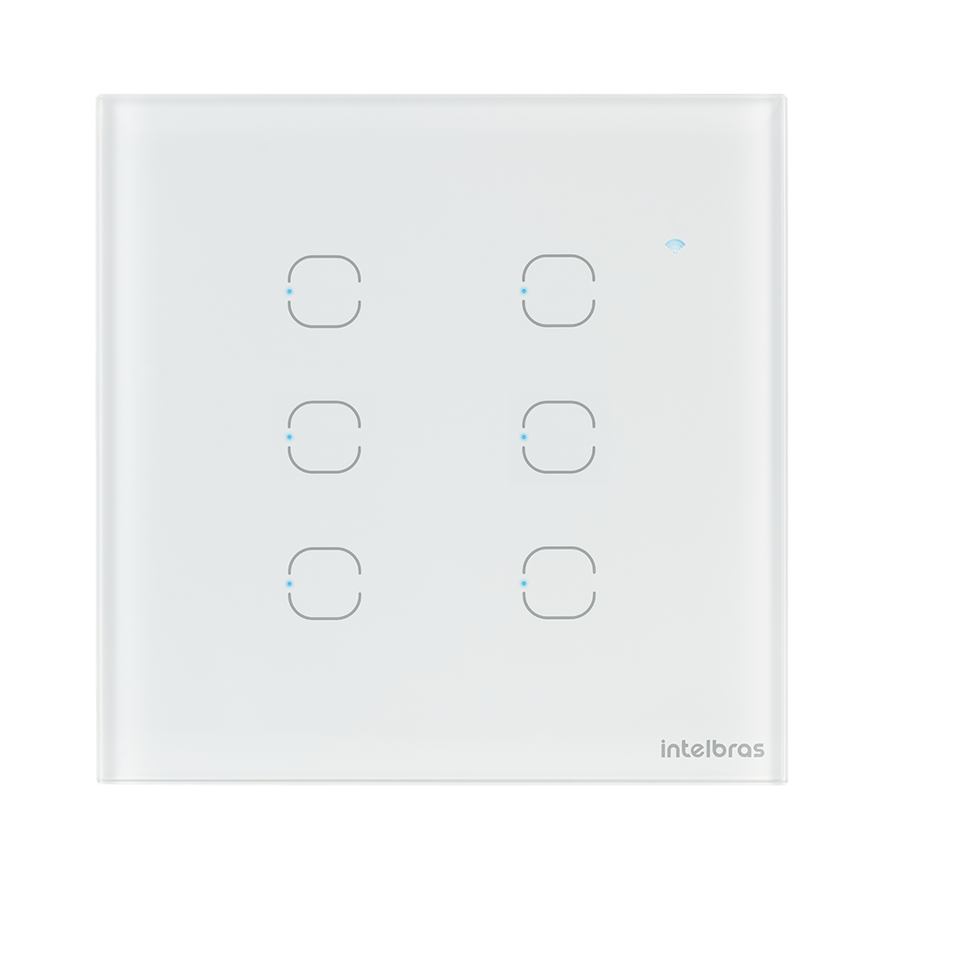 INTERRUPTOR TOUCH WIFI 6 TECLAS EIW 1006 BR