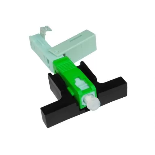 CONECTOR OPTICO ONE CLICK SC APC VERDE