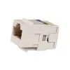 CONECTOR FEMEA KEYSTONE RJ45 CAT.6 BRANCO