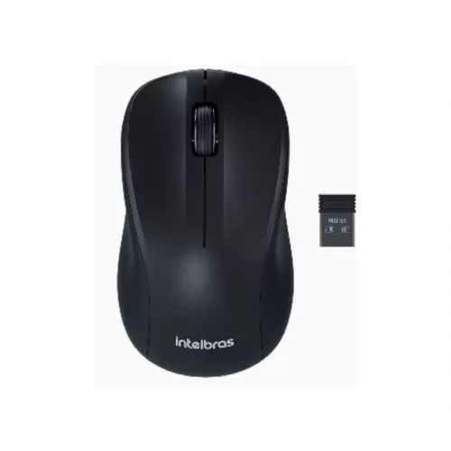 MOUSE INTELBRAS MSI55 -SEM FIO PRETO BLISTER