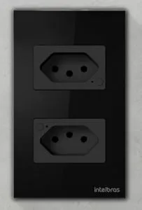 TOMADA DUPLA 10A SMART WI-FI ETS 1002 PRETO