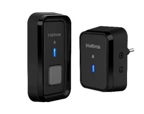 CAMPAINHA SEM FIO COM BATERIA CIB 101S PRETA