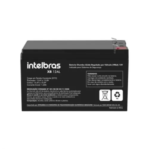 BATERIA VRLA 12V - XB 12AL INTELBRAS