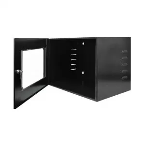 RACK PAREDE 19'' 8U X 470MM PRETO - AURORA