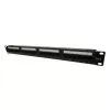 PATCH PANEL CAT.6E 24 PORTAS C/ GUIA