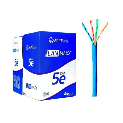 CABO U/UTP CAT5E 24AWG CMX AZUL (305MT) - MPT