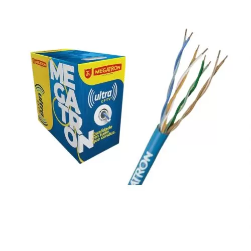 CABO MULTICAMERAS 4P X 24AWG CCA 300MT AZUL